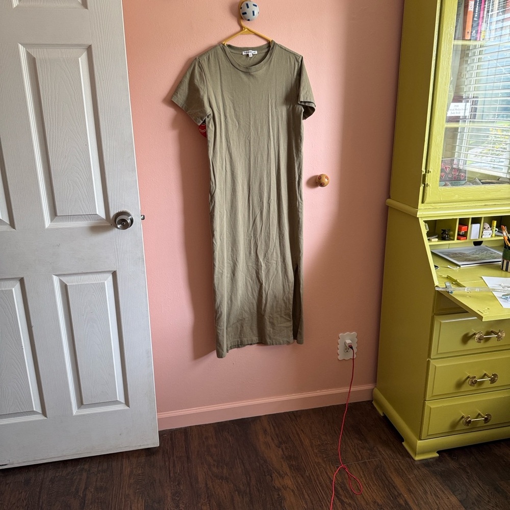 Olive Green Midi Dress